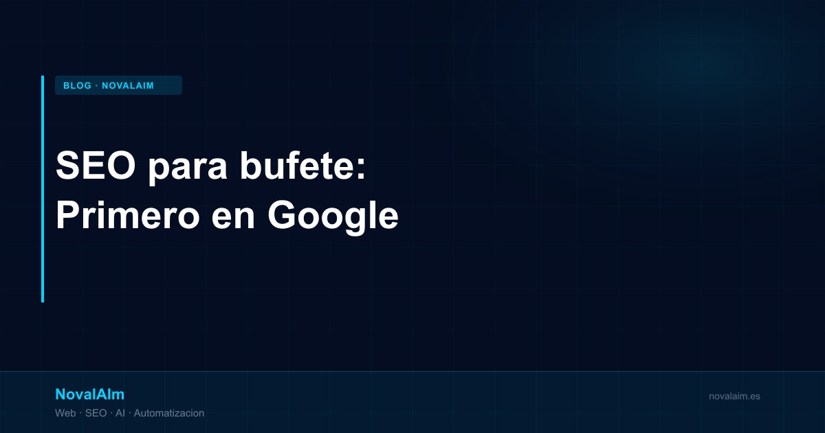 Cómo un despacho de abogados aparece primero en Google en 6 meses